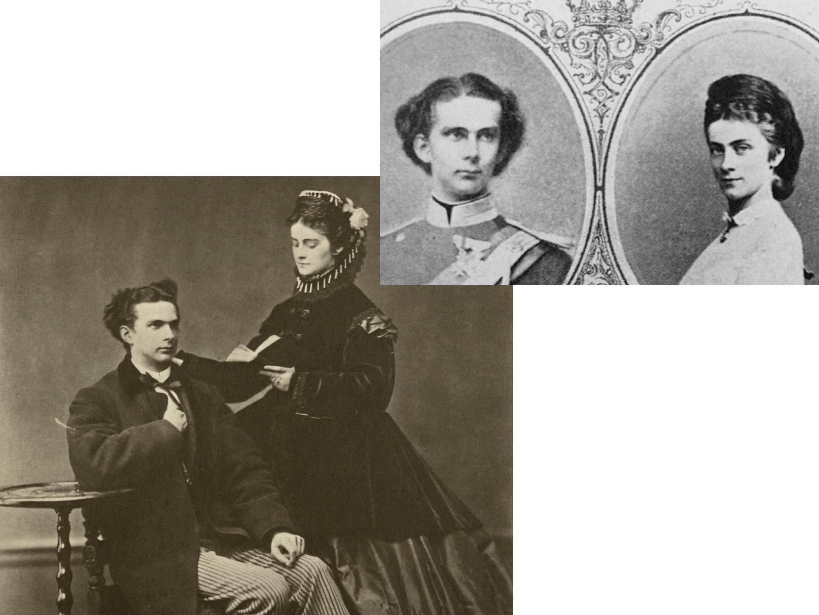 Mögen die sich wirklich? Verlobungsfoto Ludwigs II. mit Sissis Schwester